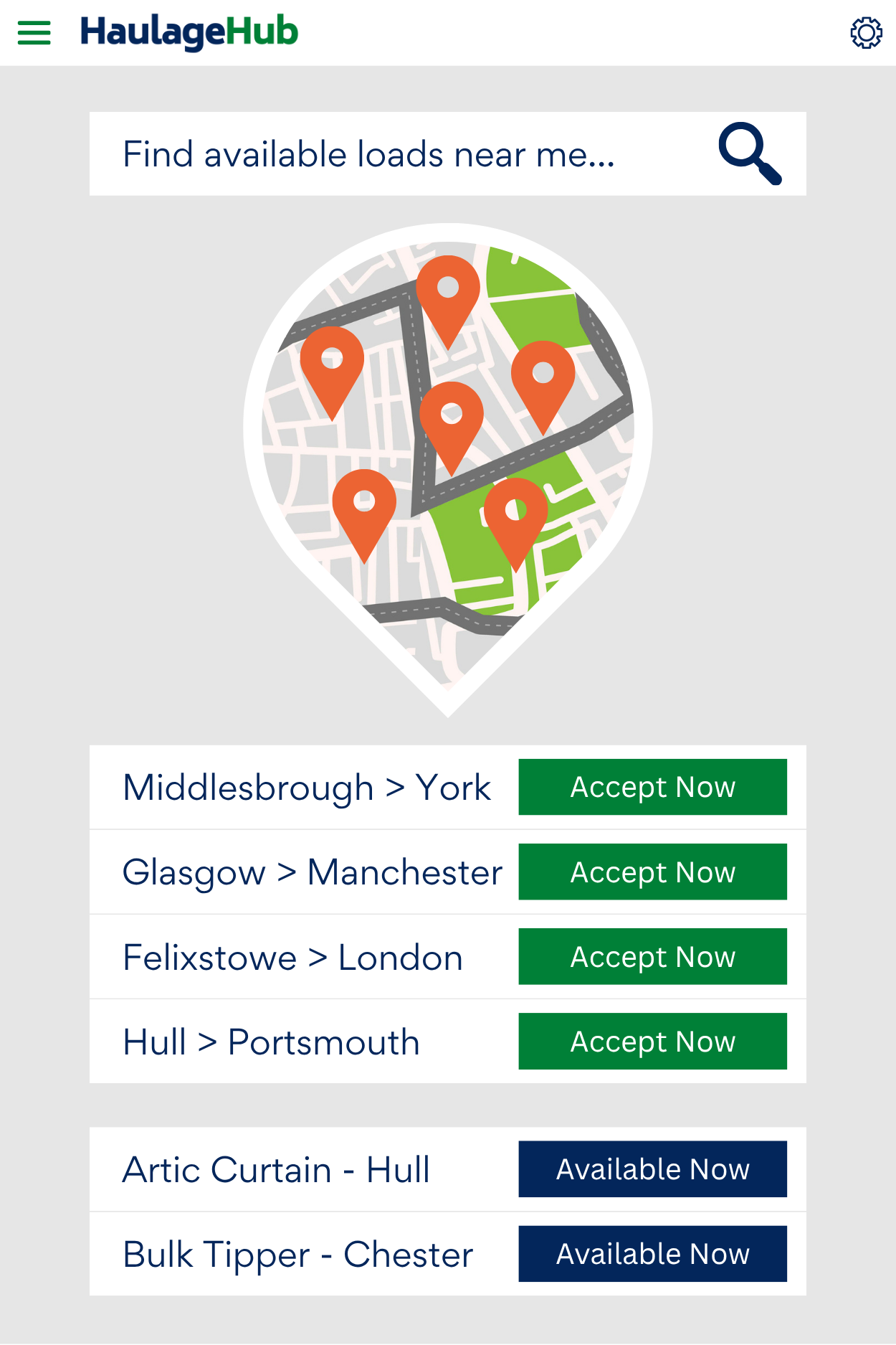 Available Loads On HaulageHub